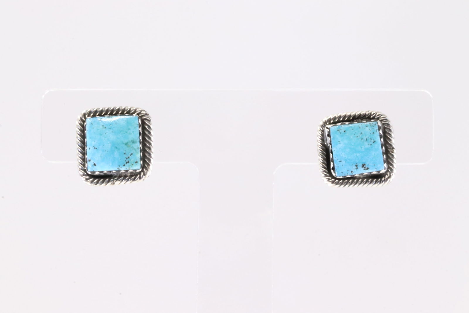 America Sterling Silver Turquoise Post Earring's. (1 of 3)