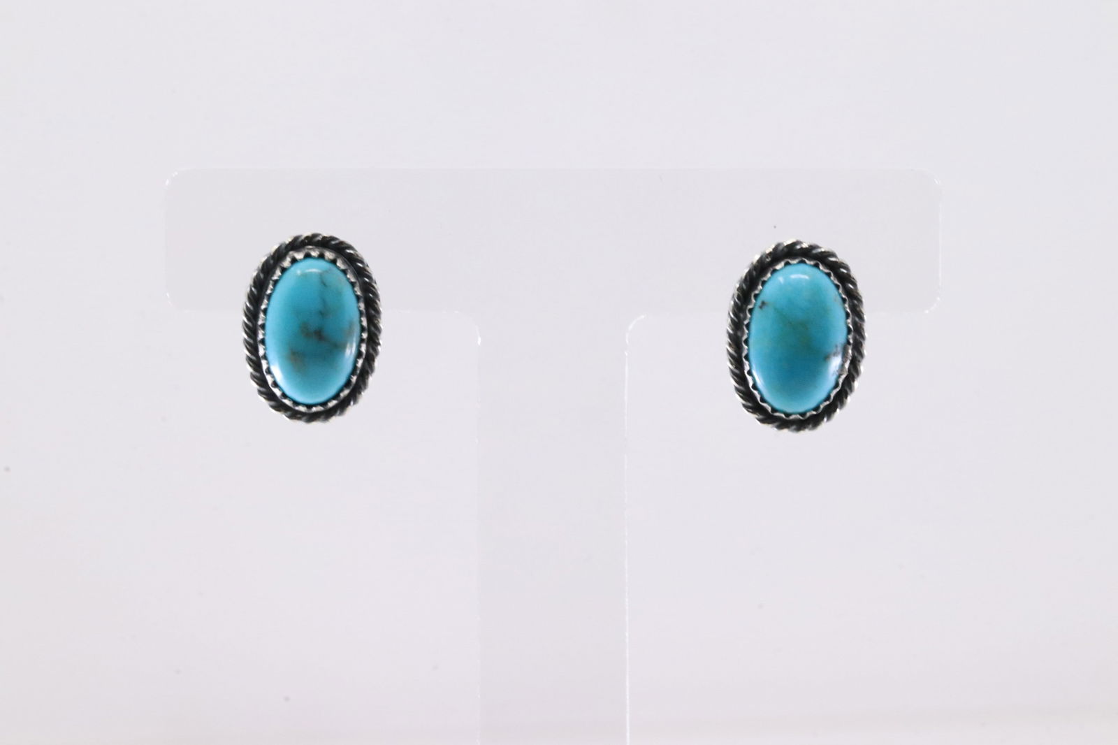 America Sterling Silver Turquoise Post Earring's. (1 of 3)