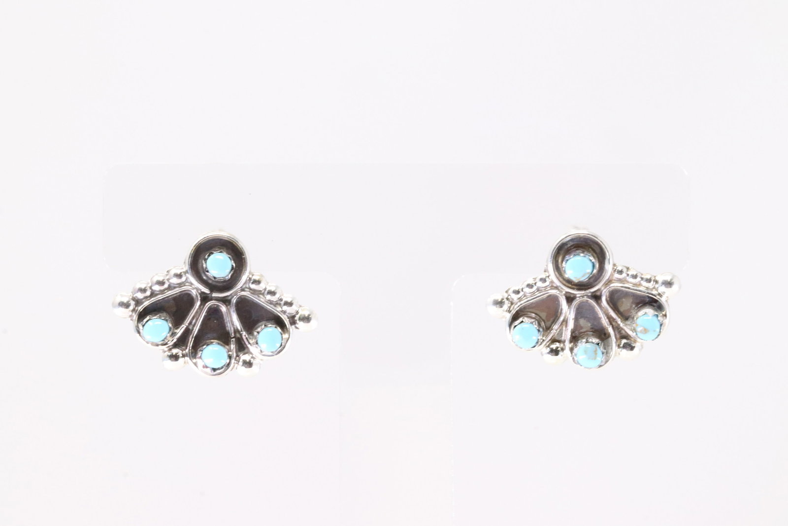 America Sterling Silver Turquoise Post Earring's.: This is a America Sterling Silver Turquoise Post Earring's.
