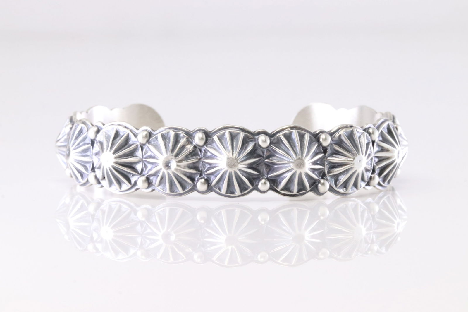 Native America Navajo Sterling Silver Solid Stamped Bracelet Cuff By Thomas Yazzie. From R.B: This is a Native America Navajo Sterling Silver Solid Stamped Bracelet Cuff By Thomas Yazzie. From R.B Company. Stamp By R.B Company.