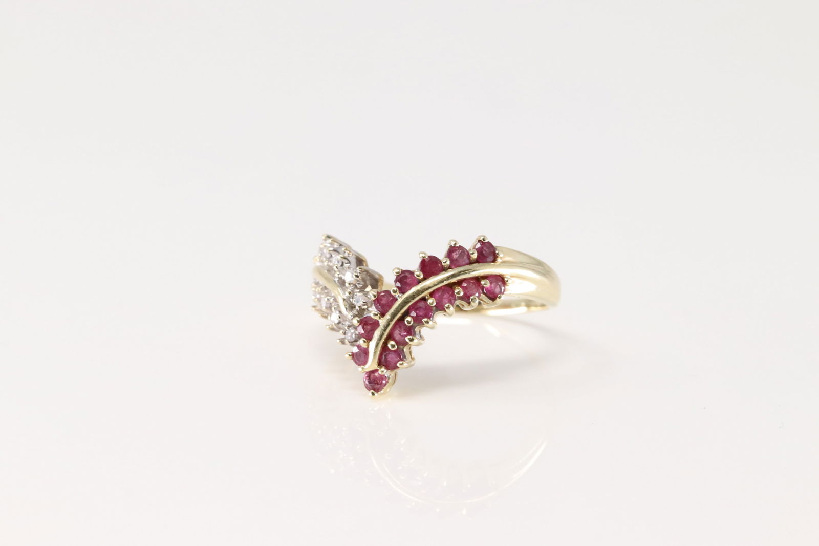 Ruby & Diamond Ring 14Kt. - 3