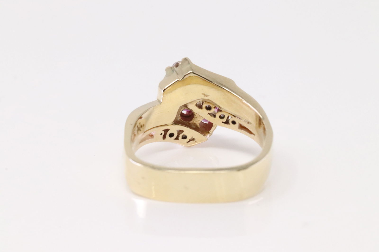 Ruby & Diamond Ring 14Kt. - 4