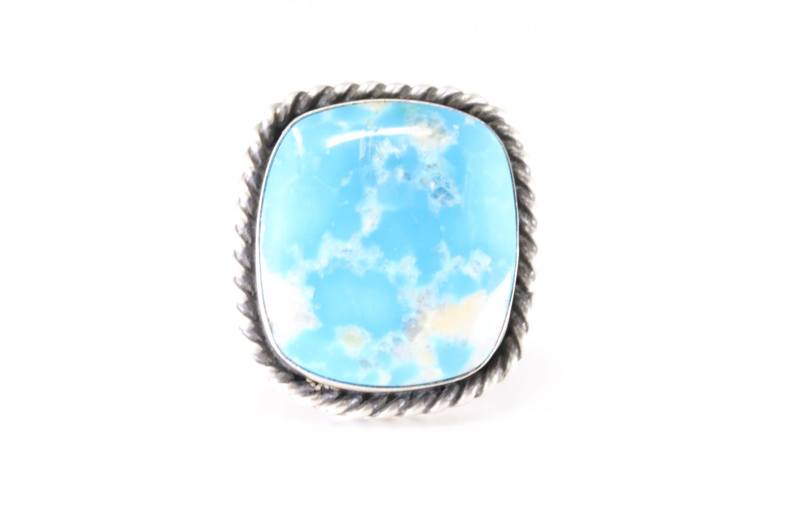 Native America Navajo Sterling Silver Turquoise Ring By Donovan Skeets.: This is a Native America Navajo Sterling Silver Turquoise Ring By Donovan Skeets. Stamp Donovan Skeets. Ring Size: 8.00.