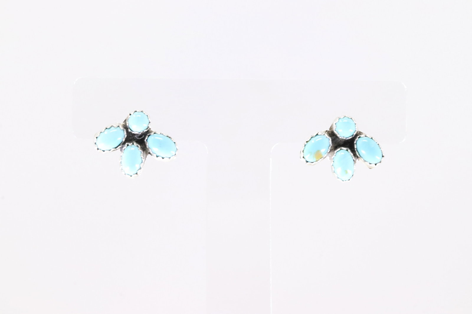 America Sterling Silver Turquoise Post Earring's.: This is a America Sterling Silver Turquoise Post Earring's.