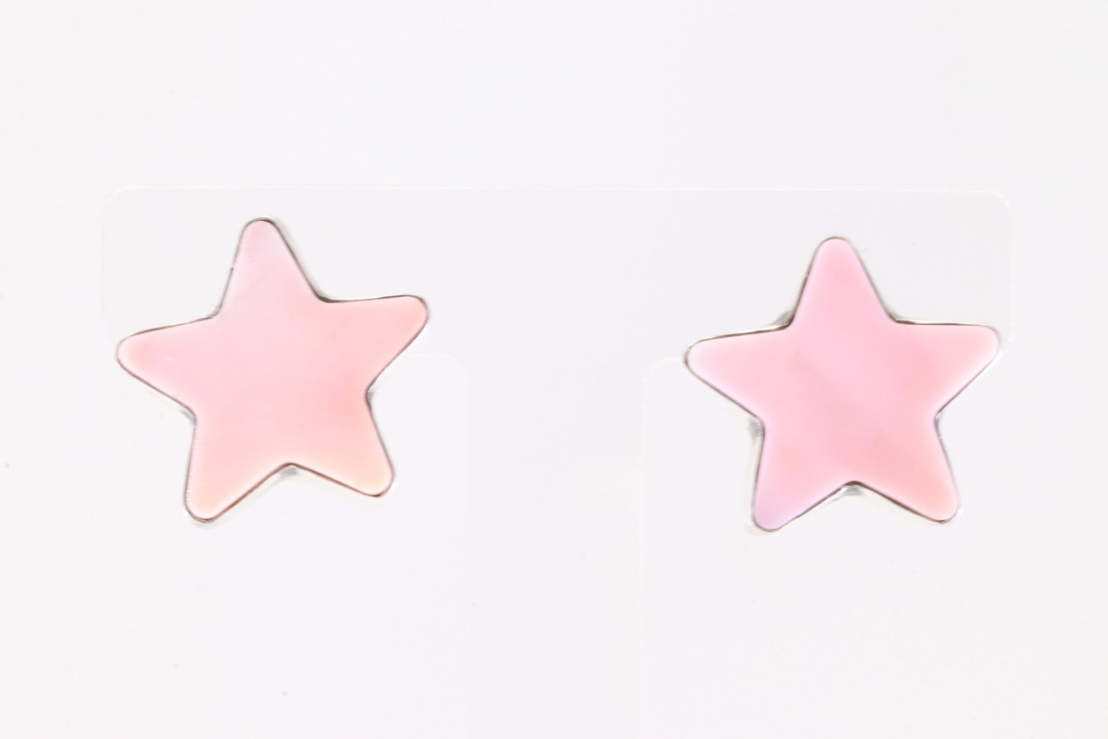 Native America Navajo Sterling Silver Pink Conch Post Earring's By Donovan Skeets. (1 of 4)