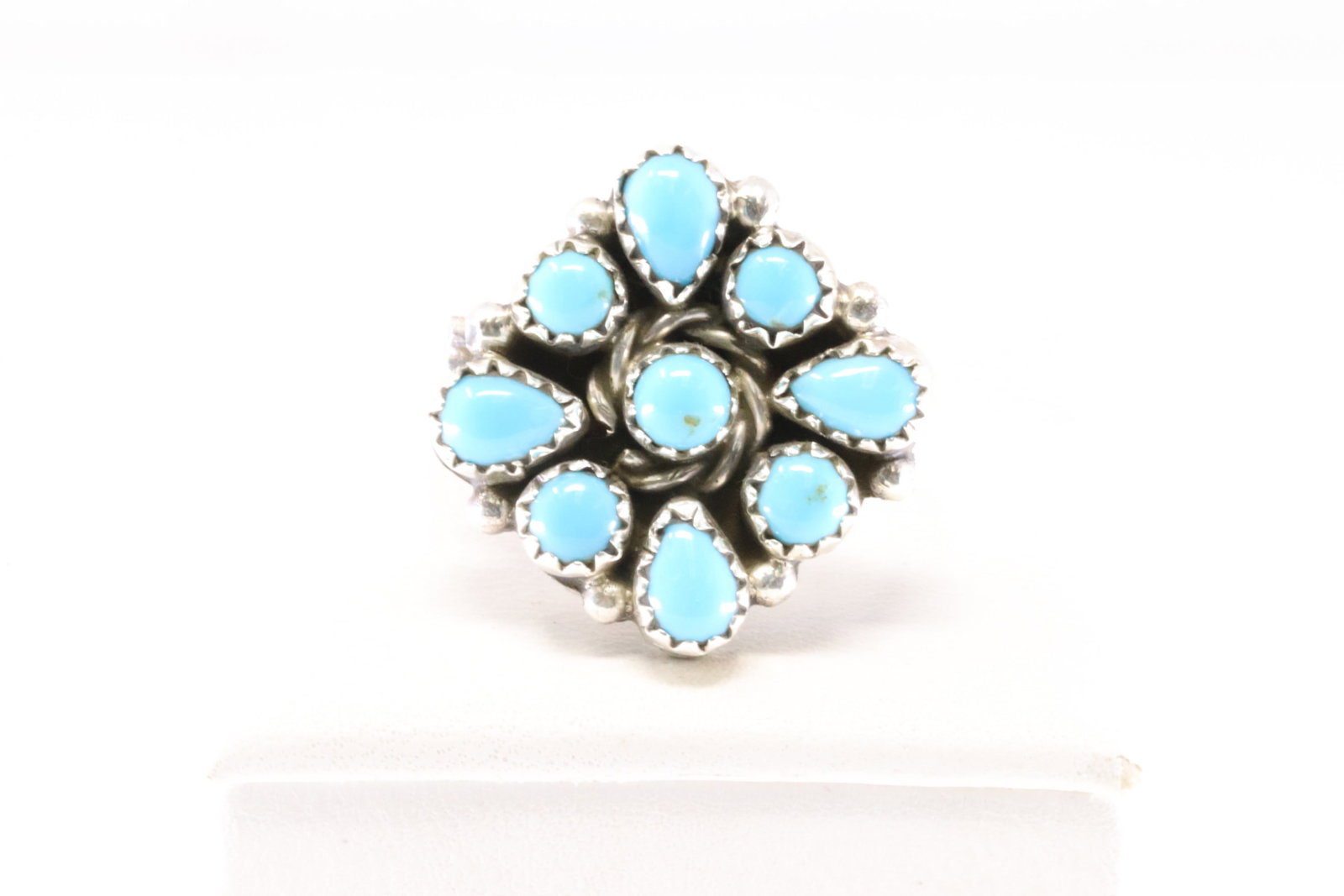 America Sterling Silver Turquoise Ring. (1 of 4)