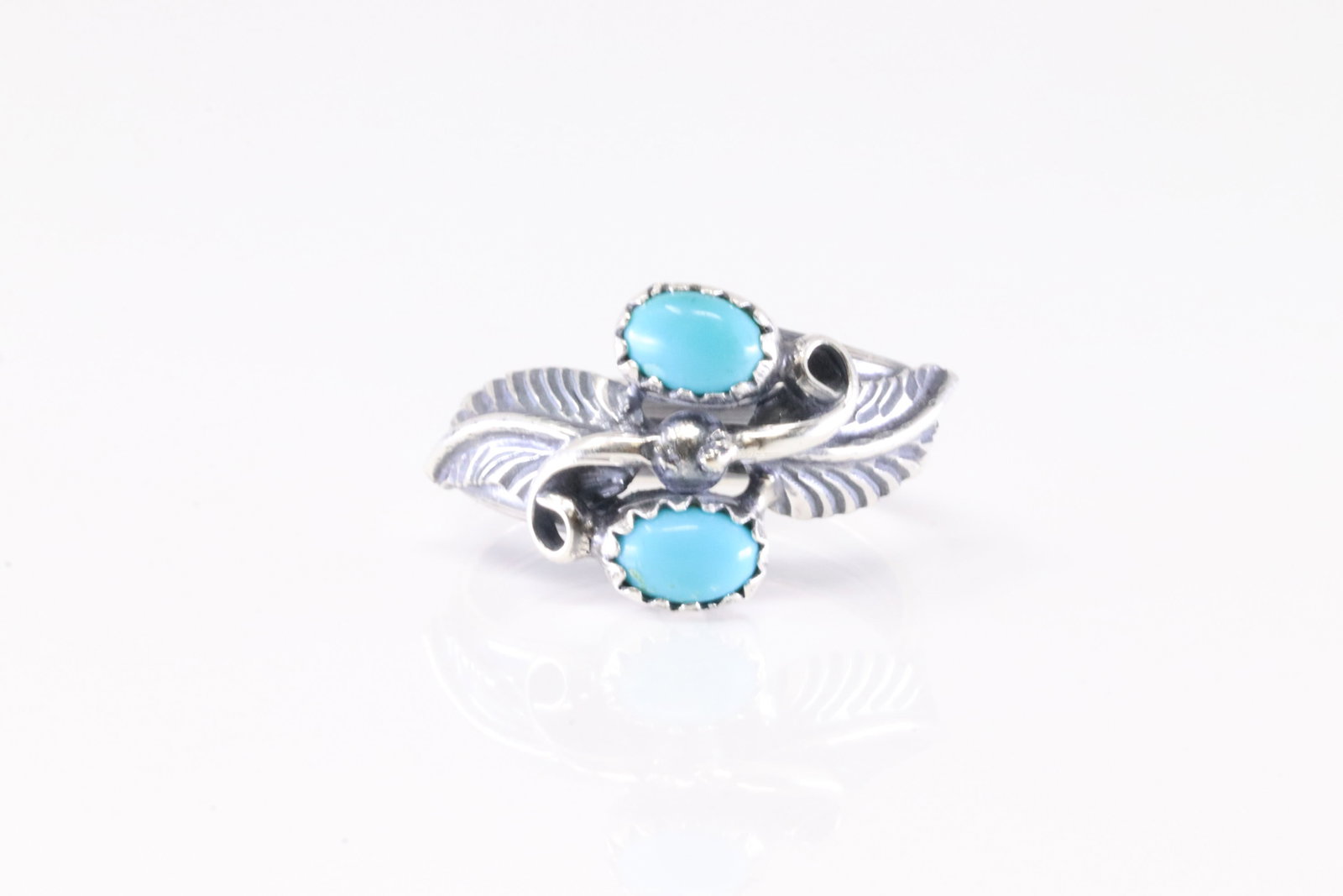 America Sterling Silver Turquoise Ring. (1 of 4)