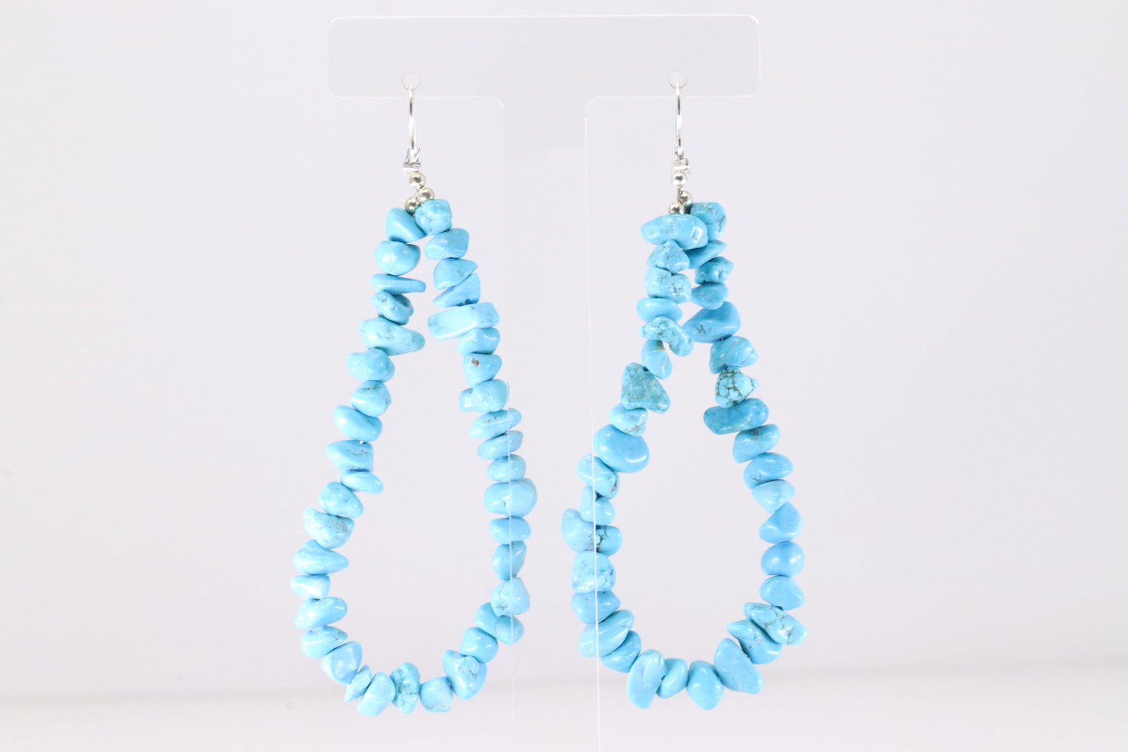 America Sterling Silver Turquoise Dangling Earring's.: This is a America Sterling Silver Turquoise Dangling Earring's.