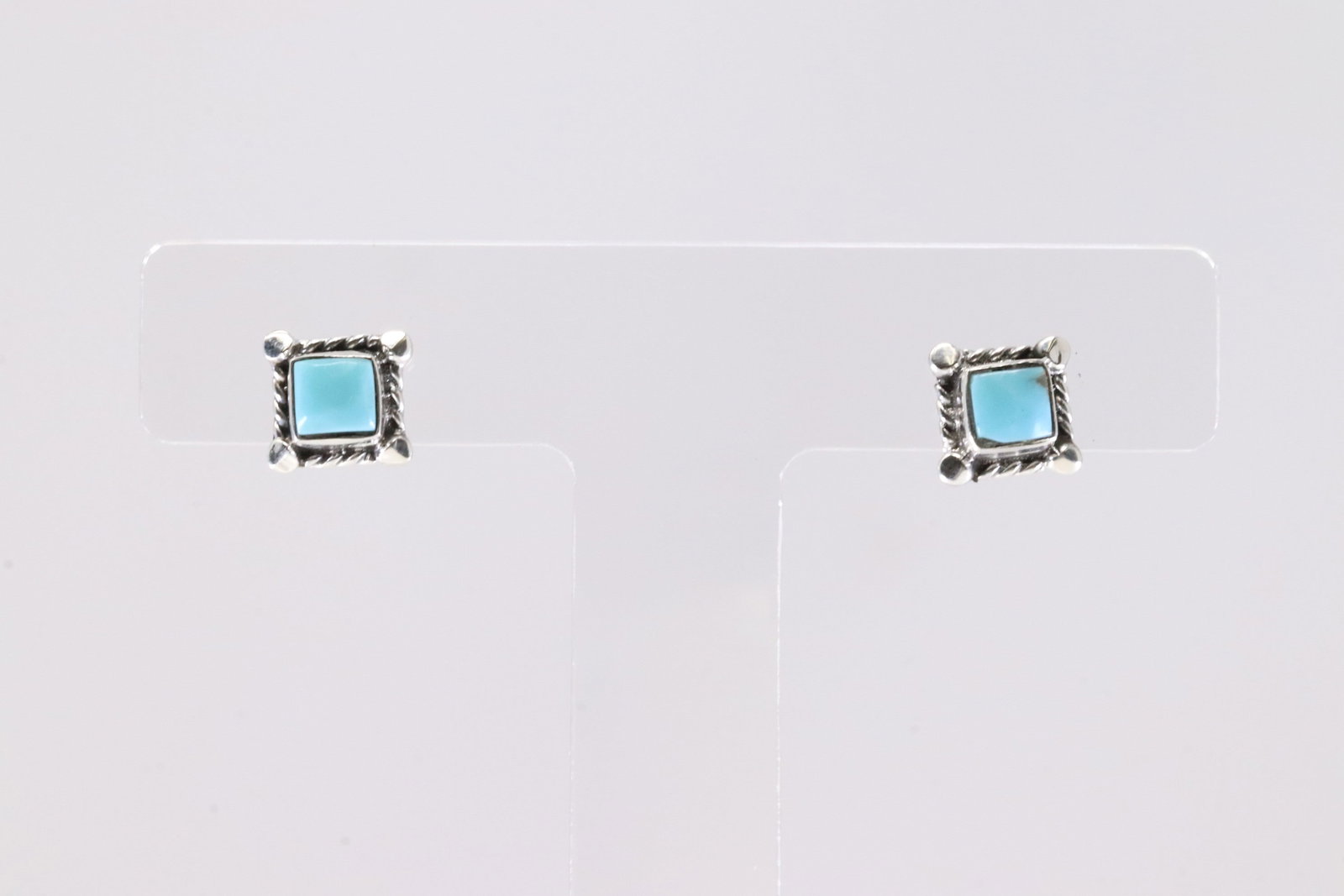 America Sterling Silver Turquoise Post Earring's.: This is a America Sterling Silver Turquoise Post Earring's.