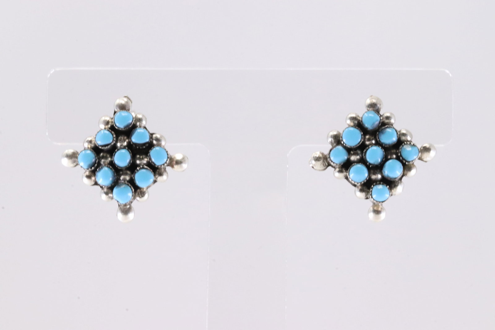 America Sterling Silver Turquooise Post Earring's.: This is a America Sterling Silver Turquooise Post Earring's.