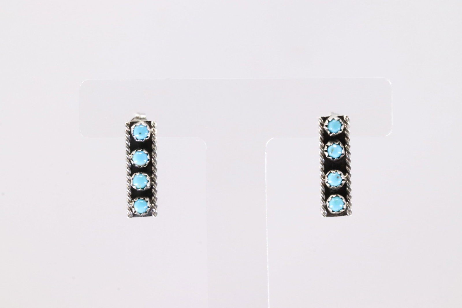 Native America Sterling Silver Turquoise Post Earring's. (1 of 3)