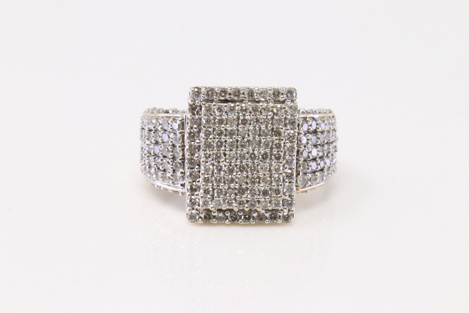 Diamond Ring 10Kt.: 10Kt Yellow Gold Diamond Ring. Ring has 165 Diamonds. Diamonds weight approx: 2.00ctw. Ring size: 5.25. Total weight: 4.60 Grams.