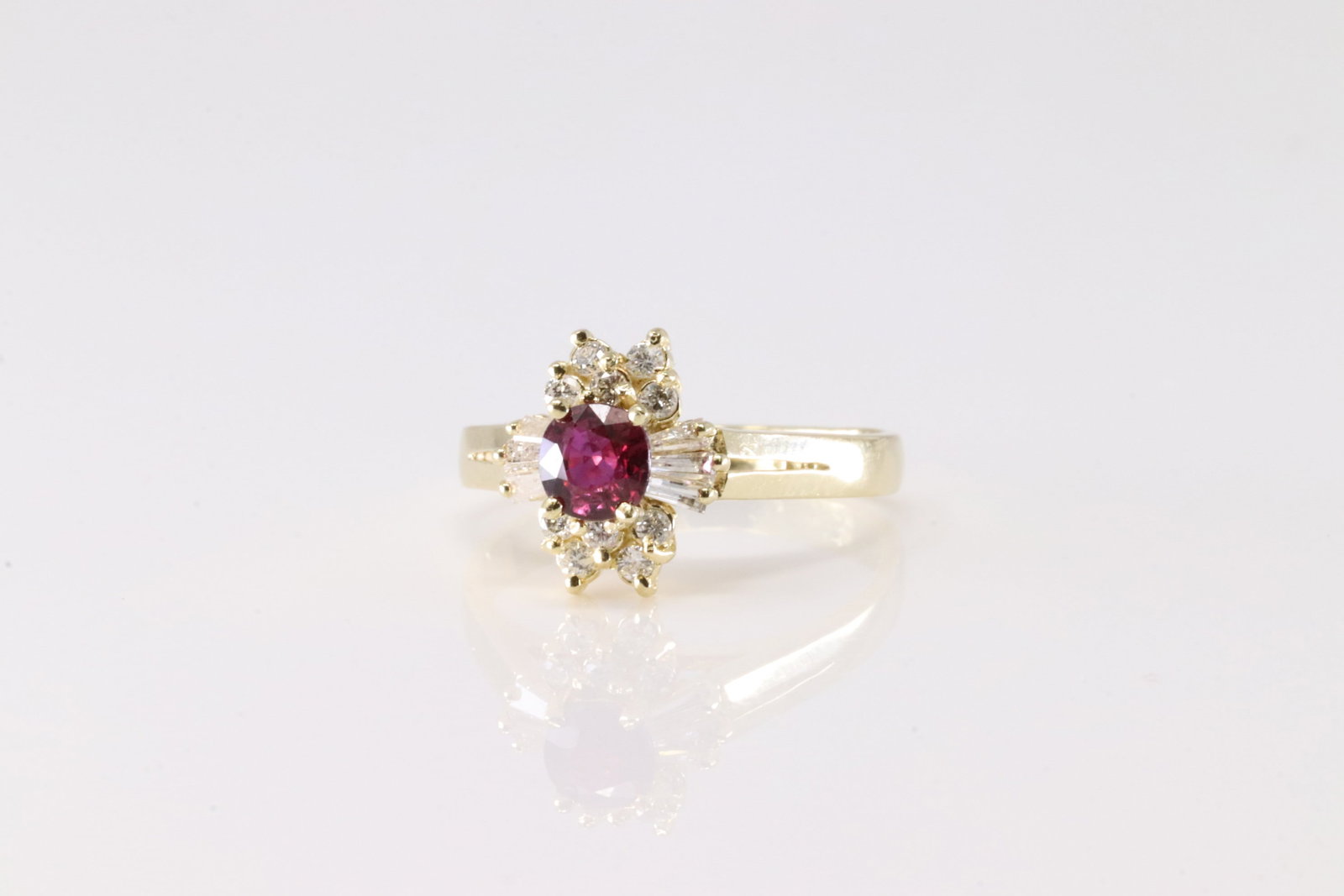 Ruby & Diamond Ring 14Kt. - 2