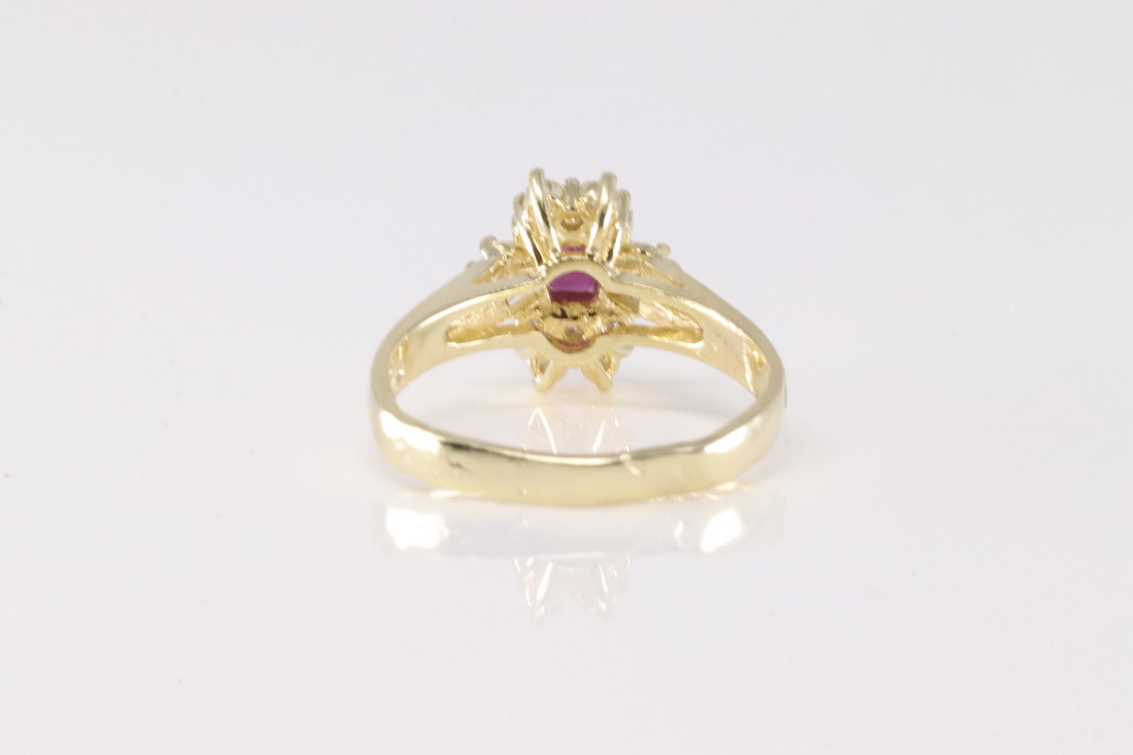 Ruby & Diamond Ring 14Kt. - 4
