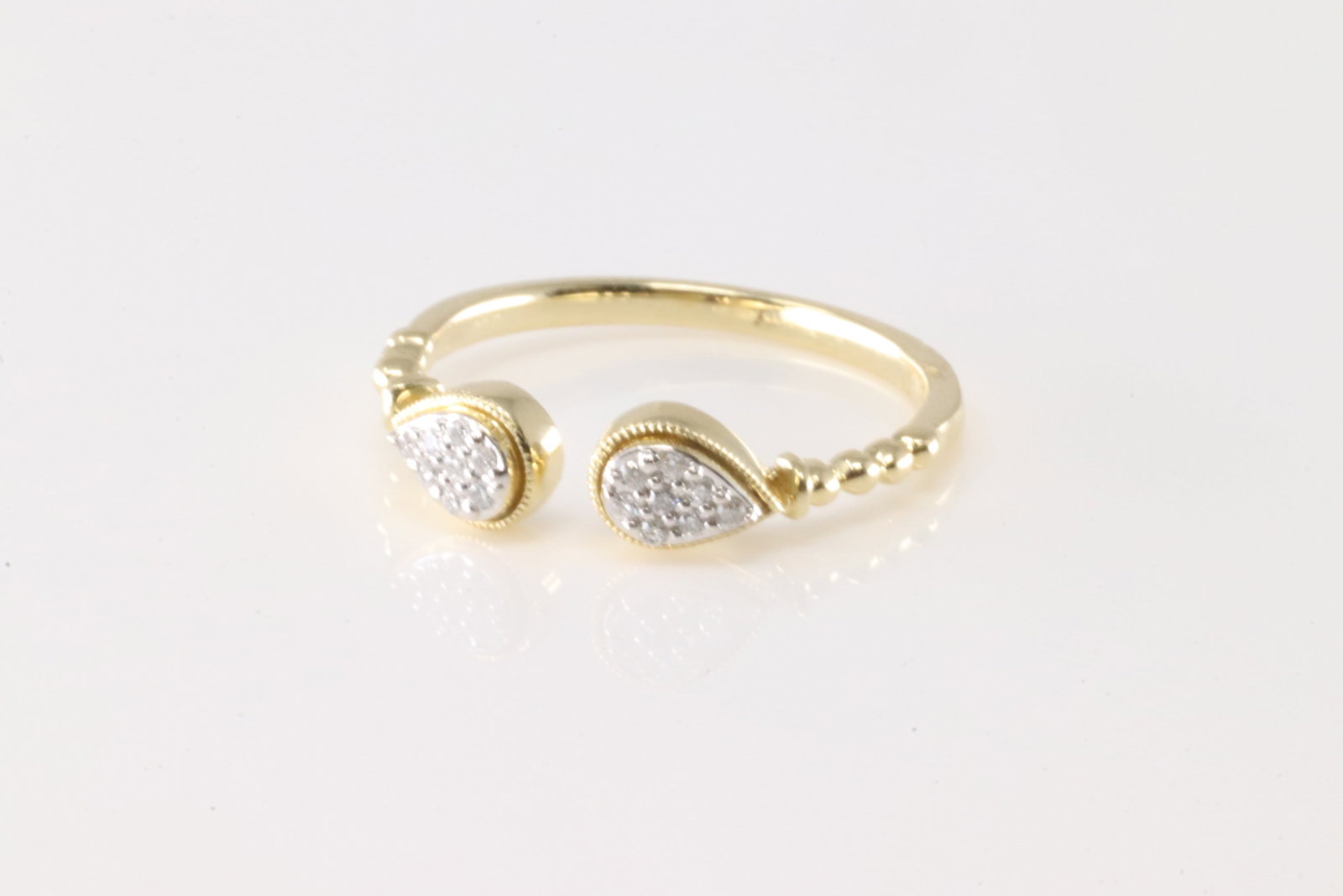 Diamond Open Ring 14Kt. - 3