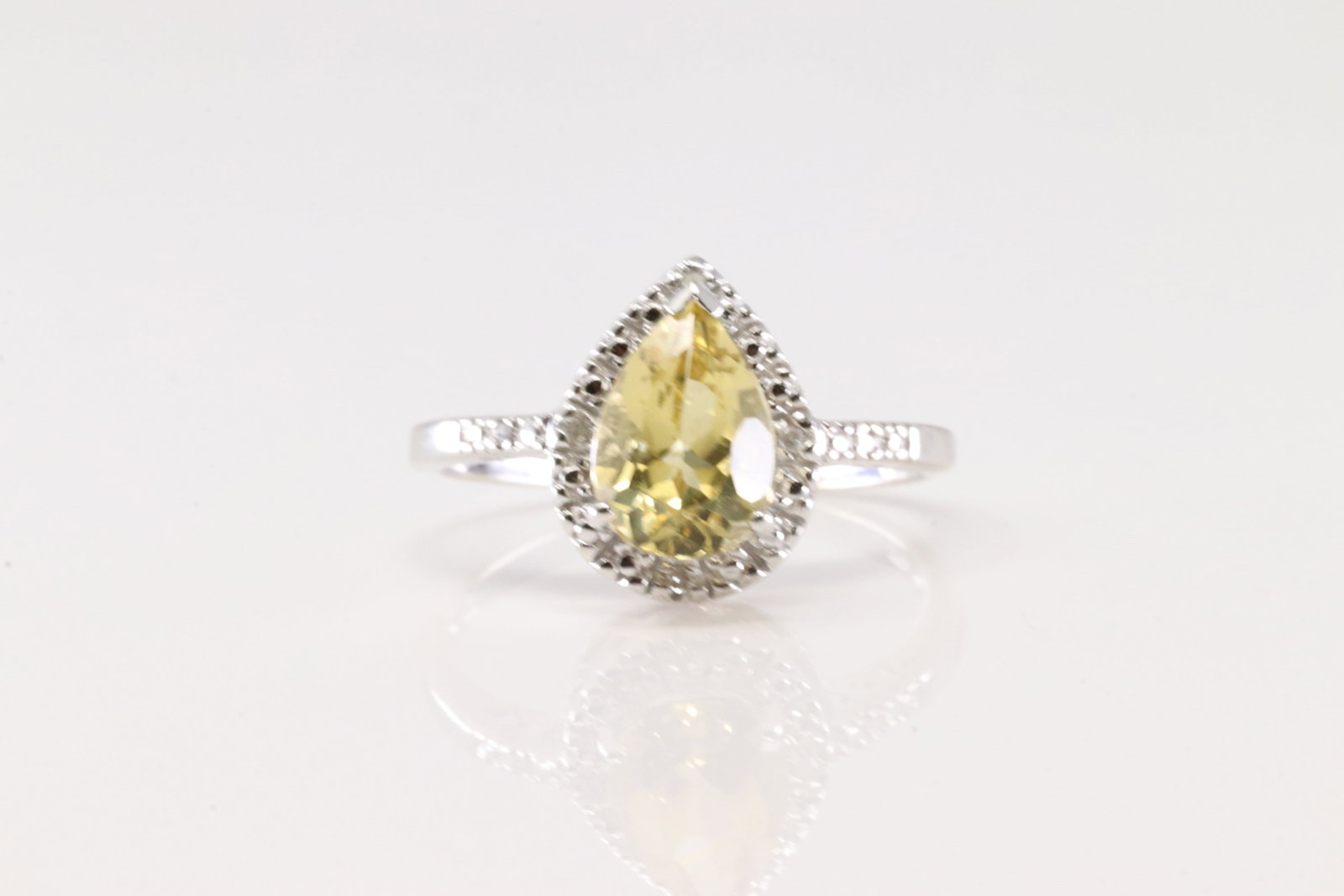Citrine & Diamond Ring 14Kt. (1 of 4)