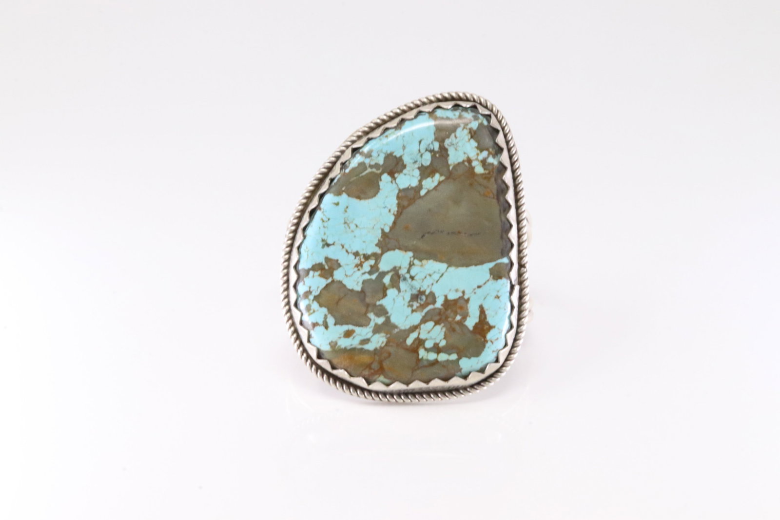 Native American Navajo Sterling Silver Numer 8 Turquoise Bracelet Cuff By Danny Henio.: This is a Native American Navajo Sterling Silver Numer 8 Turquoise Bracelet Cuff By Danny Henio. Total weight: 129.67 Grams.