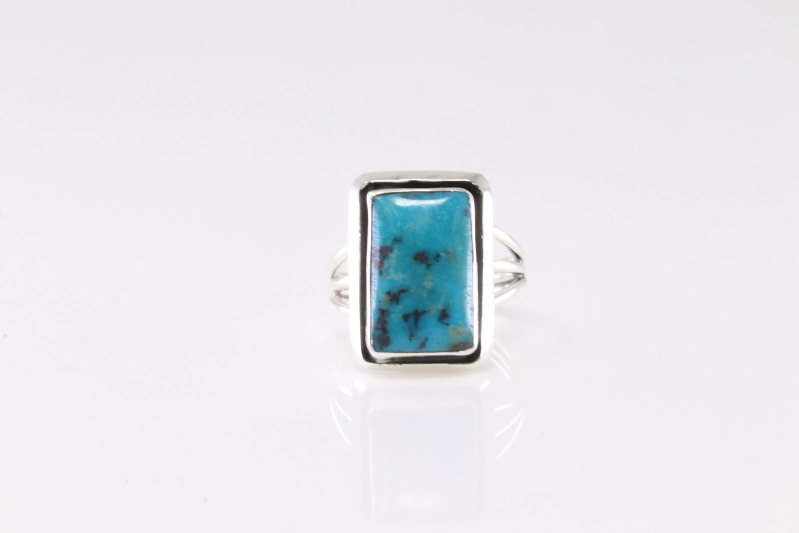 Native America Navajo Sterling Silver Turquoise Ring By Jason Bahe. (1 of 3)
