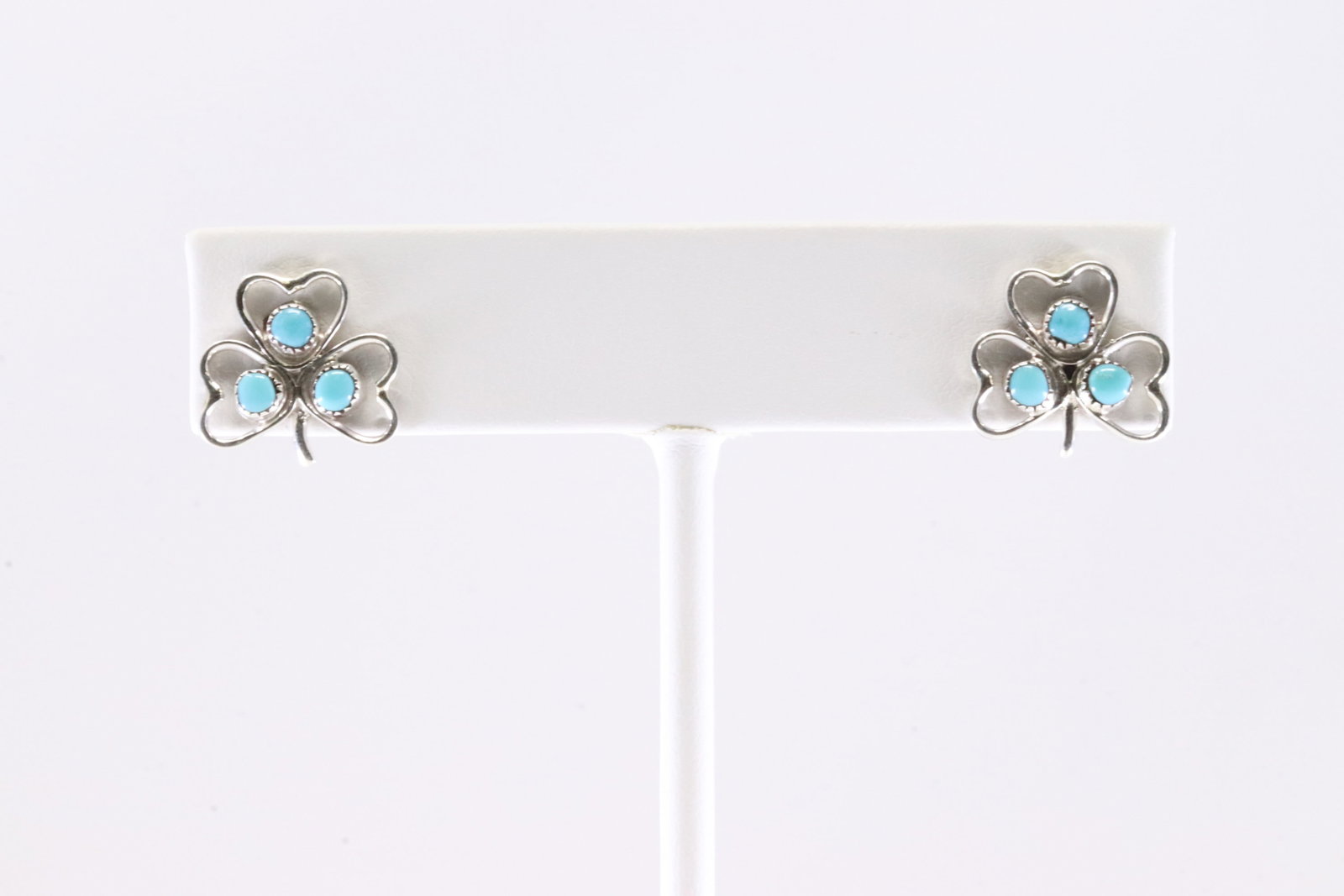 America Sterling Silver Turquoise Post Earring's. (1 of 3)