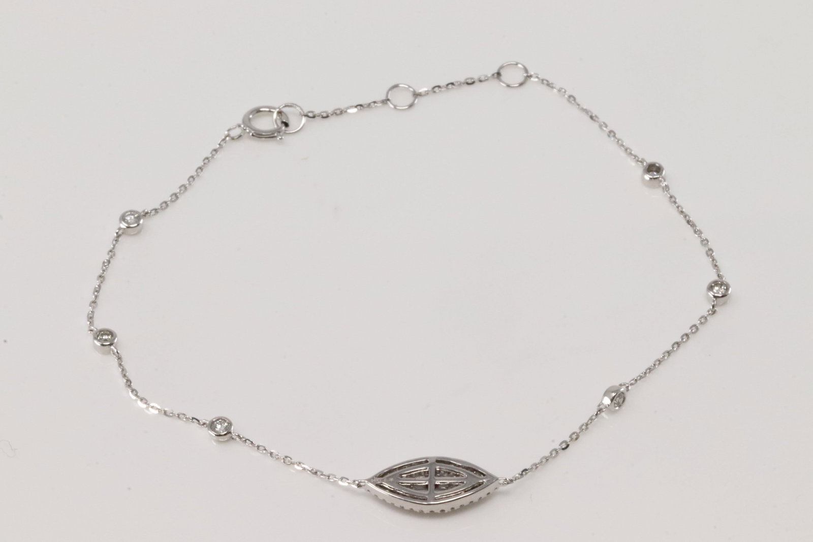 Ruby & Diamond Bracelet Link 14Kt. - 4