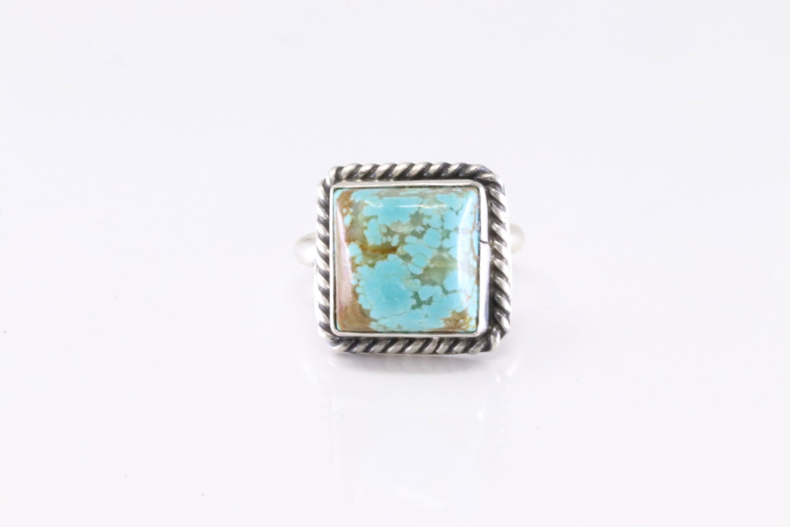 Native America Navajo Sterling Silver Turquoise Ring By J.: This is a Native America Navajo Sterling Silver Turquoise Ring By J. Ring size: 6.00.