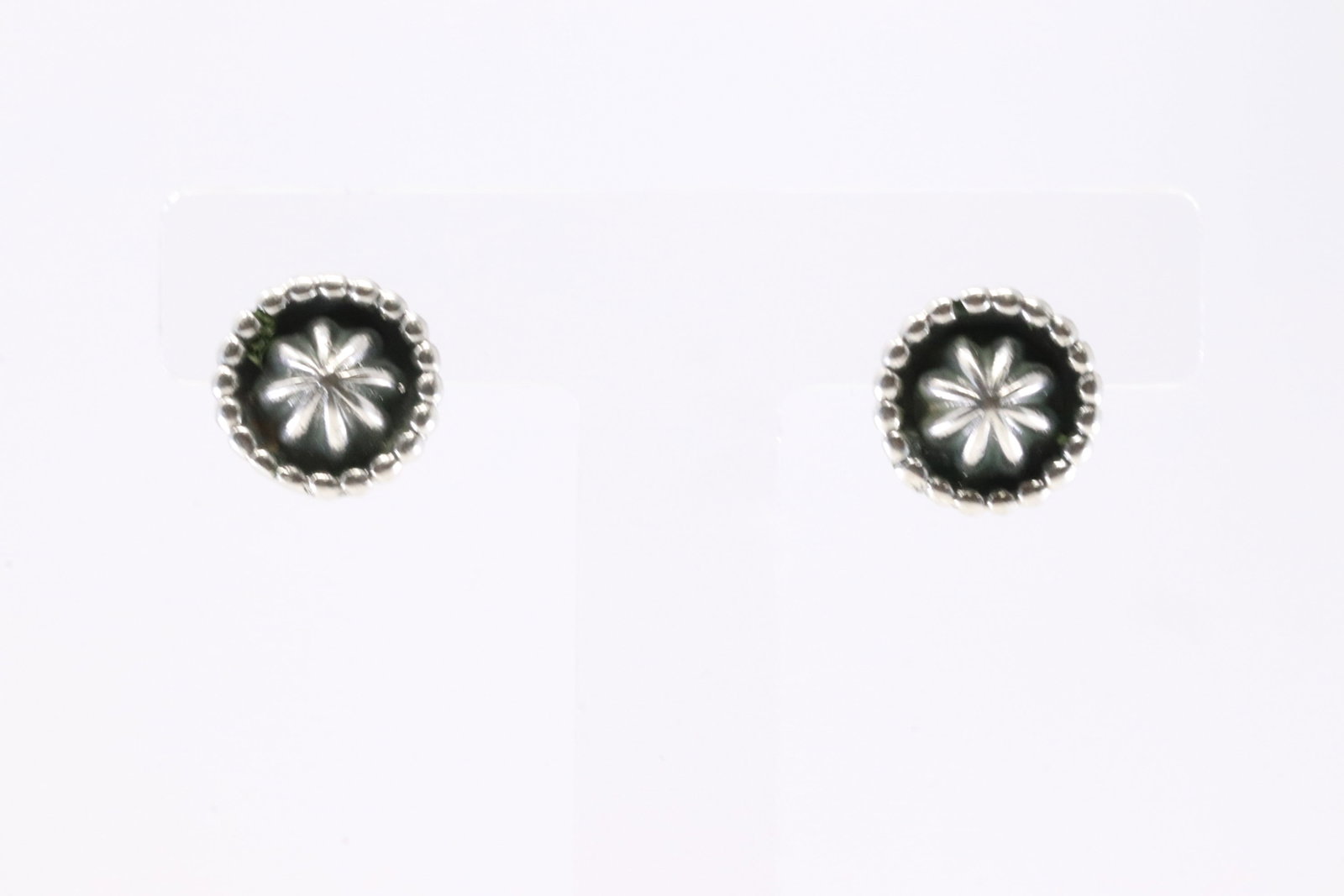 America Sterling Silver Solid Stamped Post Earring's. (1 of 4)