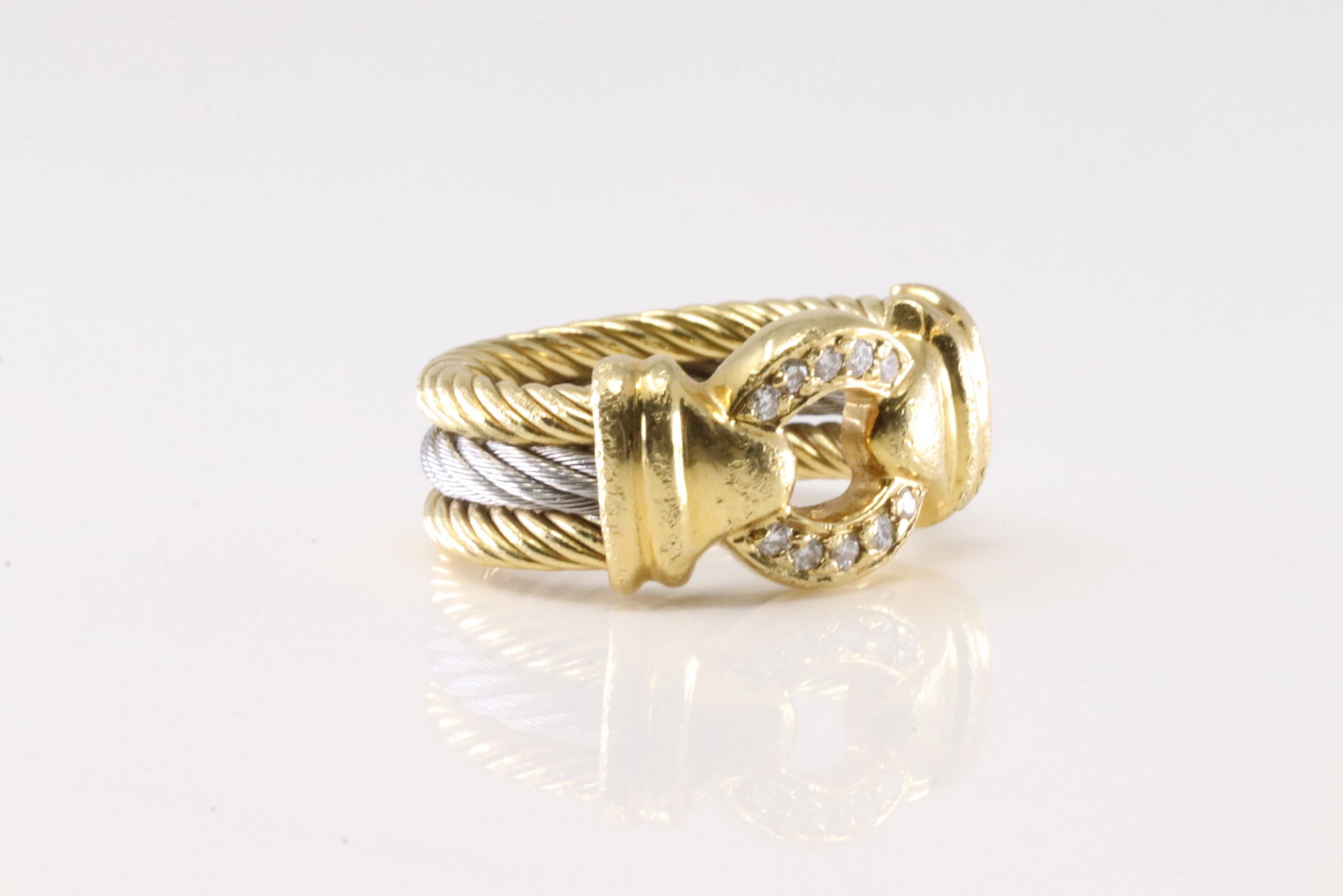 Signed Diamond Ring 18Kt. - 2