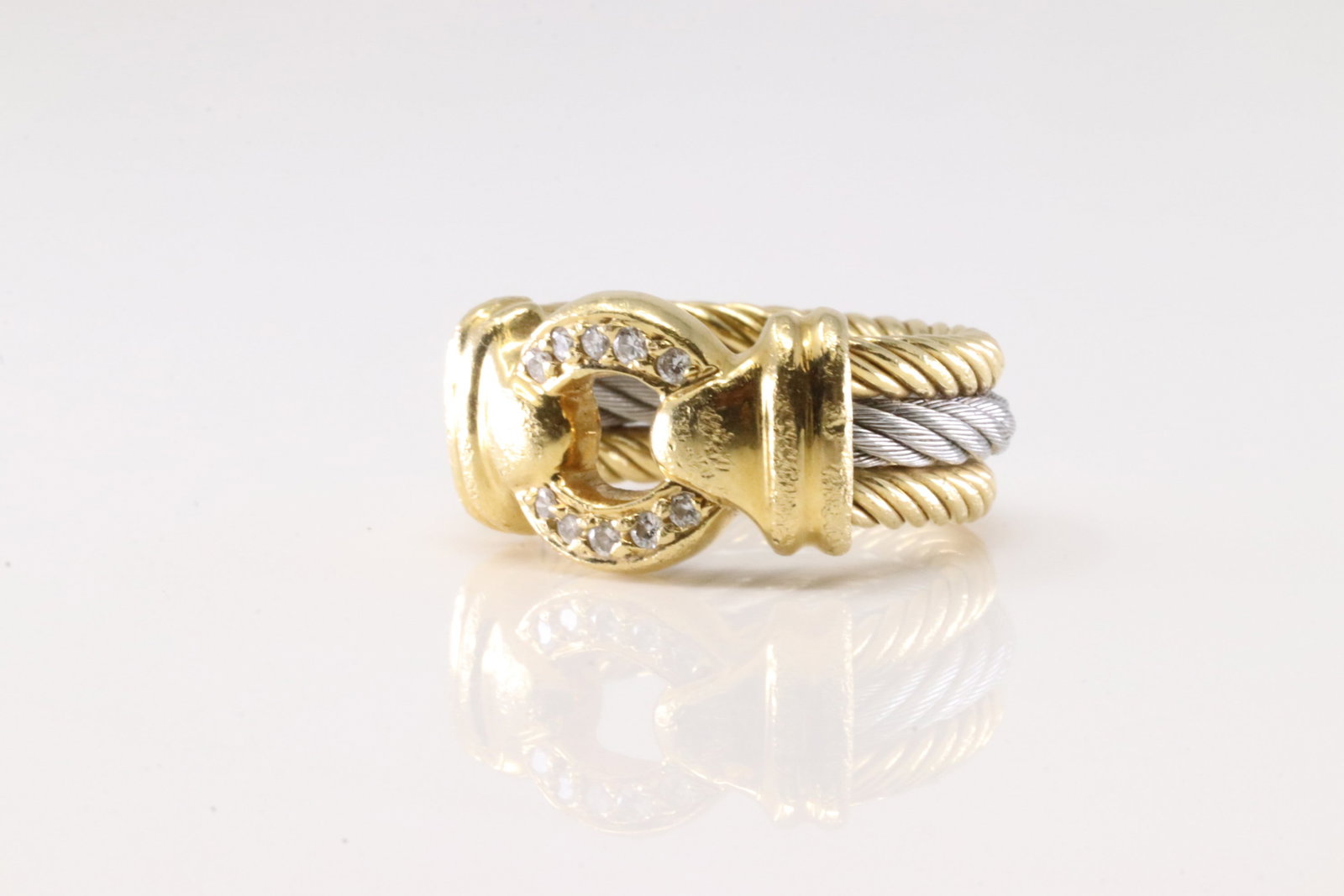 Signed Diamond Ring 18Kt. - 3