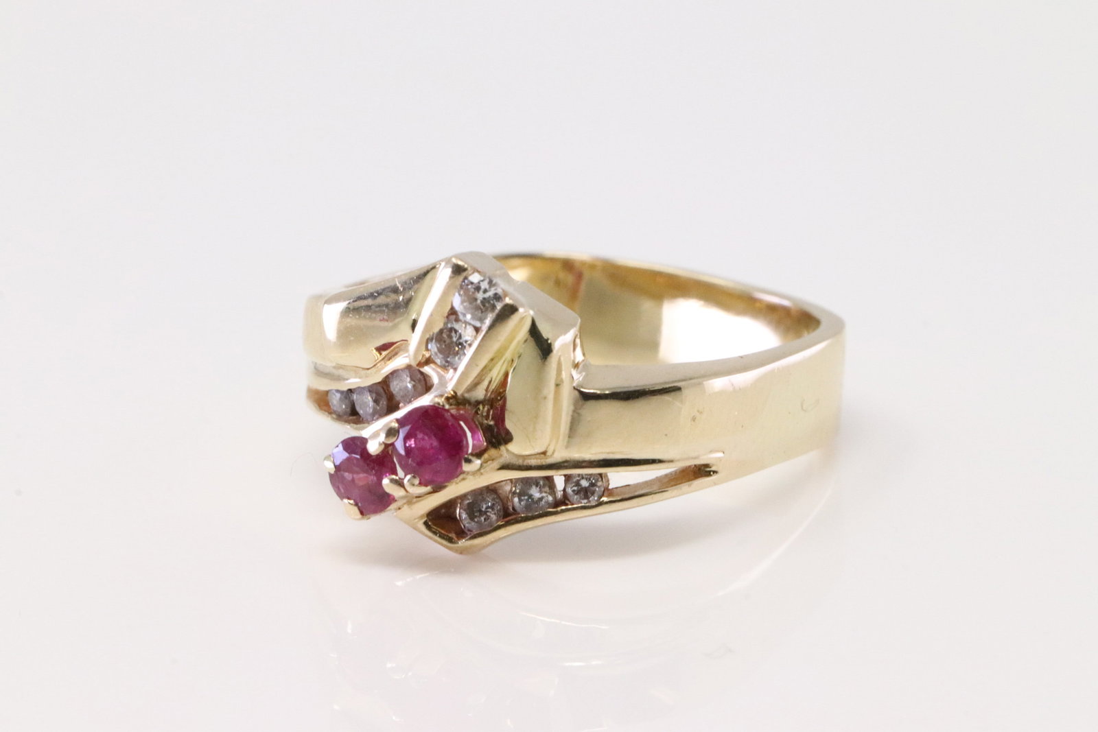 Ruby & Diamond Ring 14Kt. - 2