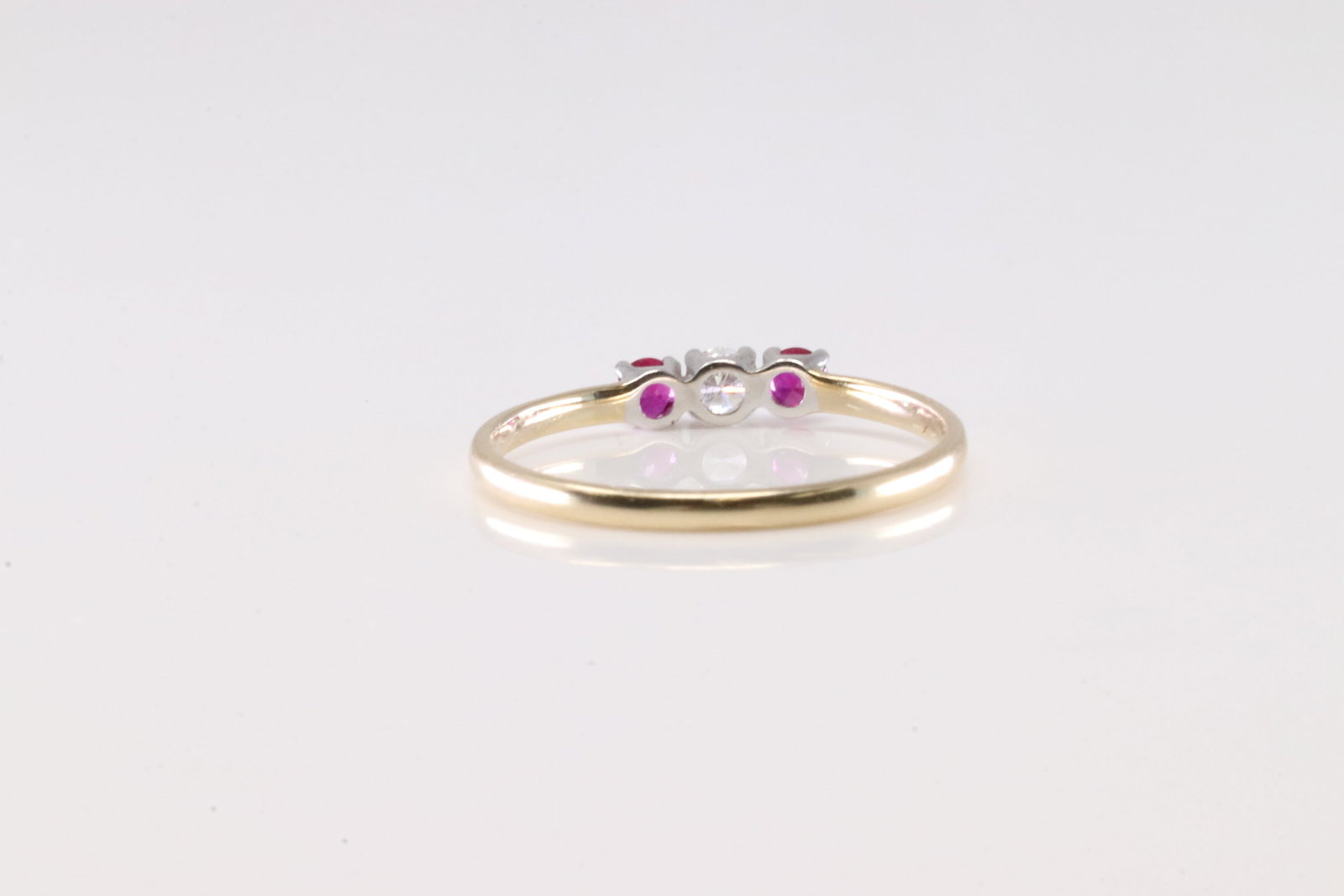 Ruby & Diamond Ring 14Kt. - 4