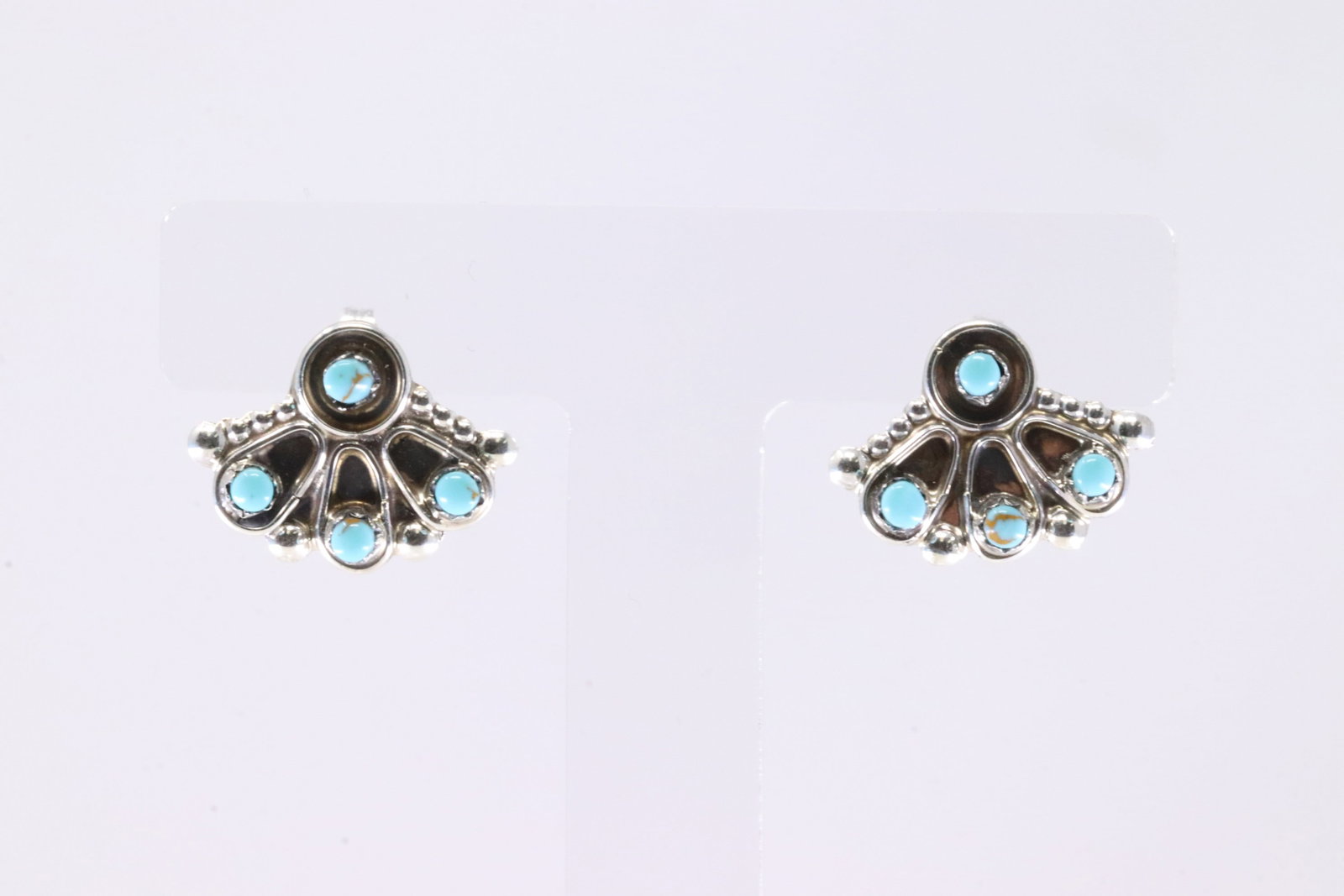 America Sterling Silver Turquoise Post Earring's. (1 of 4)