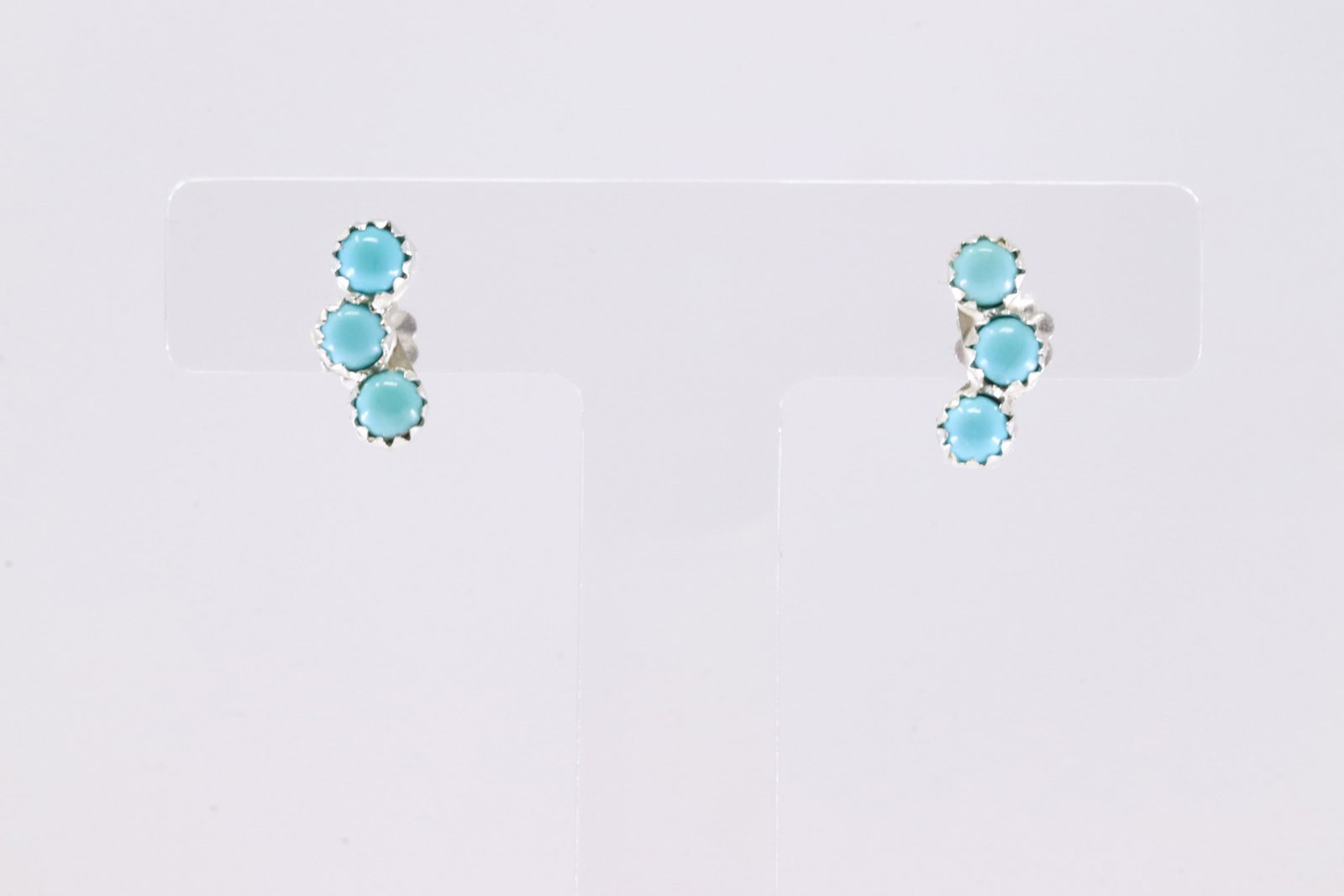 America Sterling Silver Turquoise Post Earring's. (1 of 3)
