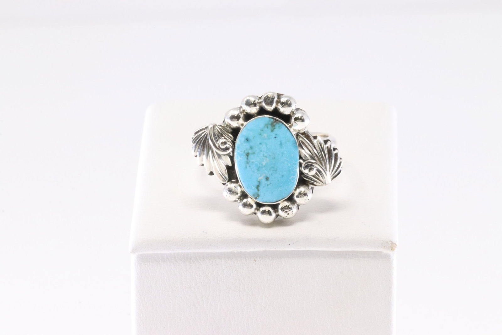 America Sterling Silver Turquoise Ring. (1 of 4)