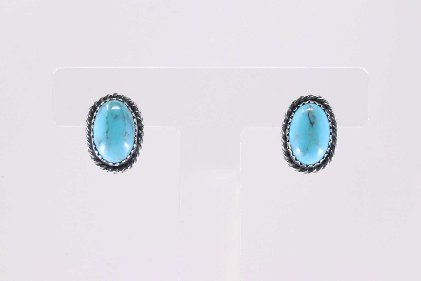 America Sterling Silver Turquoise Post Earring's. (1 of 3)