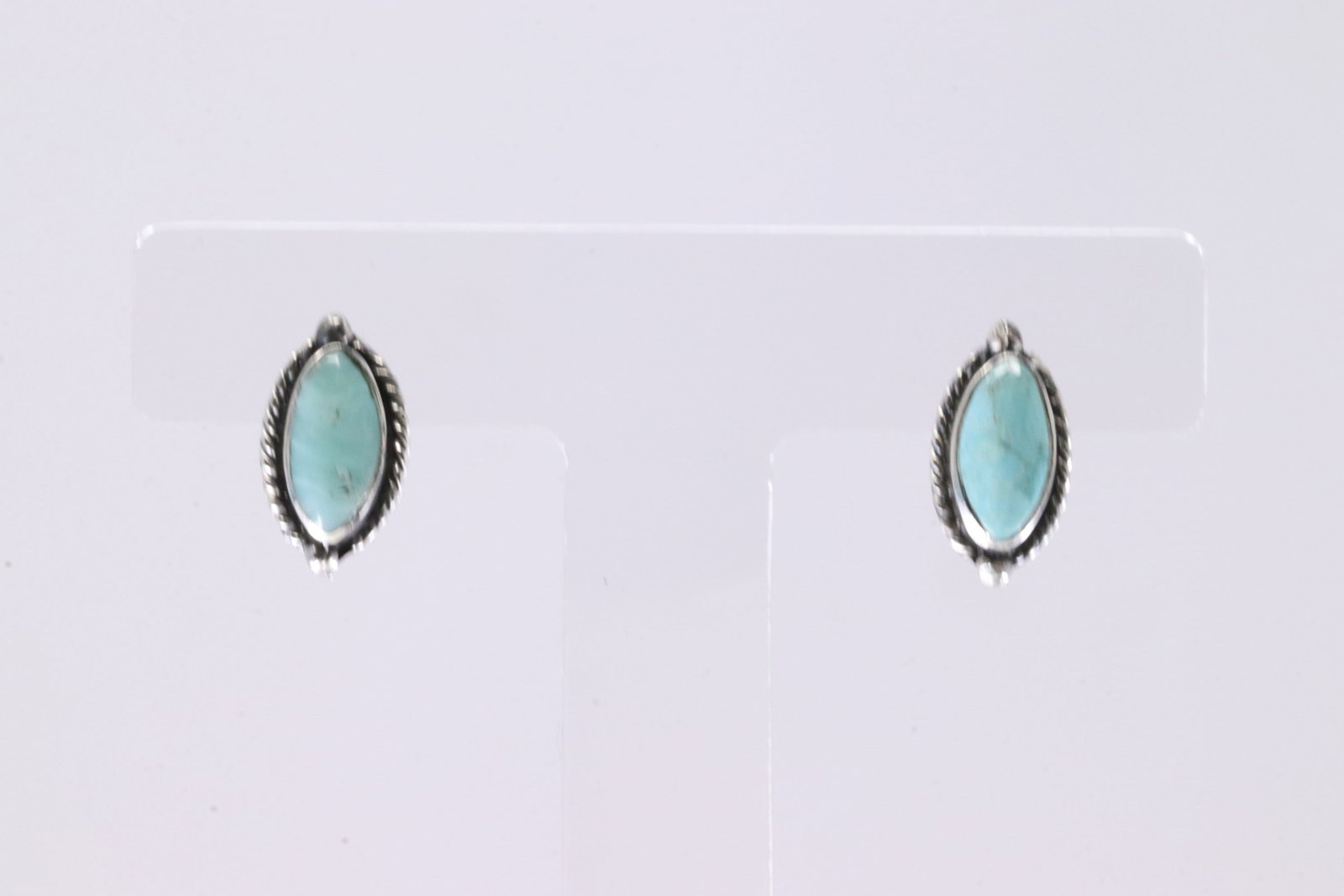 America Sterling Silver Turquoise Post Earring's.: This is a America Sterling Silver Turquoise Post Earring's.