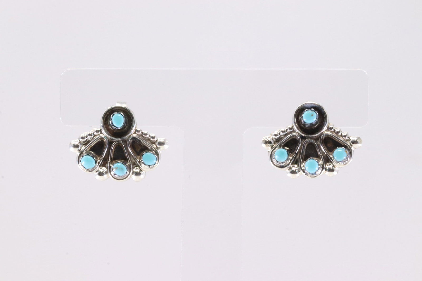 America Sterling Silver Turquoise Post Earring's.: This is a America Sterling Silver Turquoise Post Earring's.