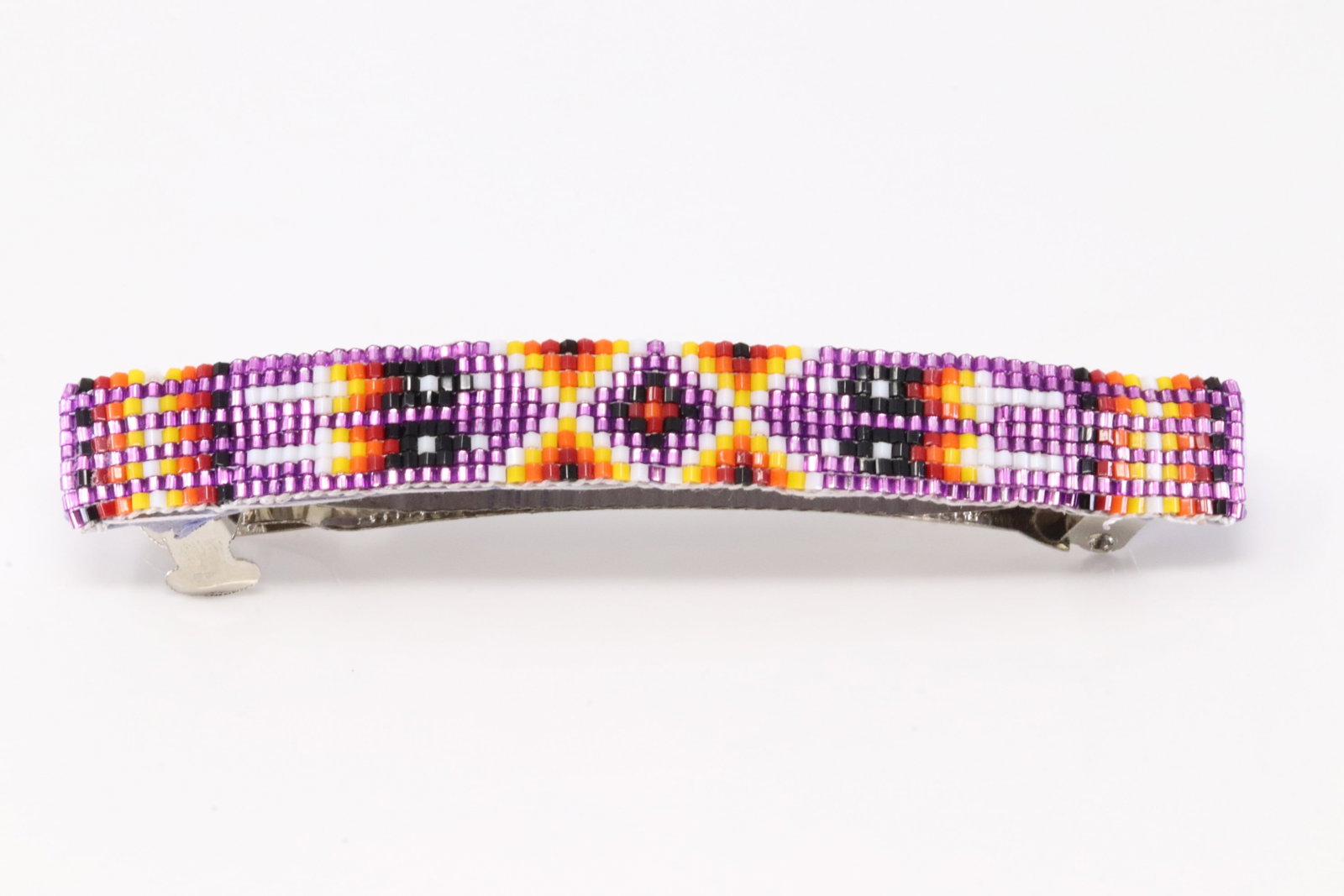 America Sterling Silver Multi-Color Hair Clip.: This is a America Sterling Silver Multi-Color Hair Clip.