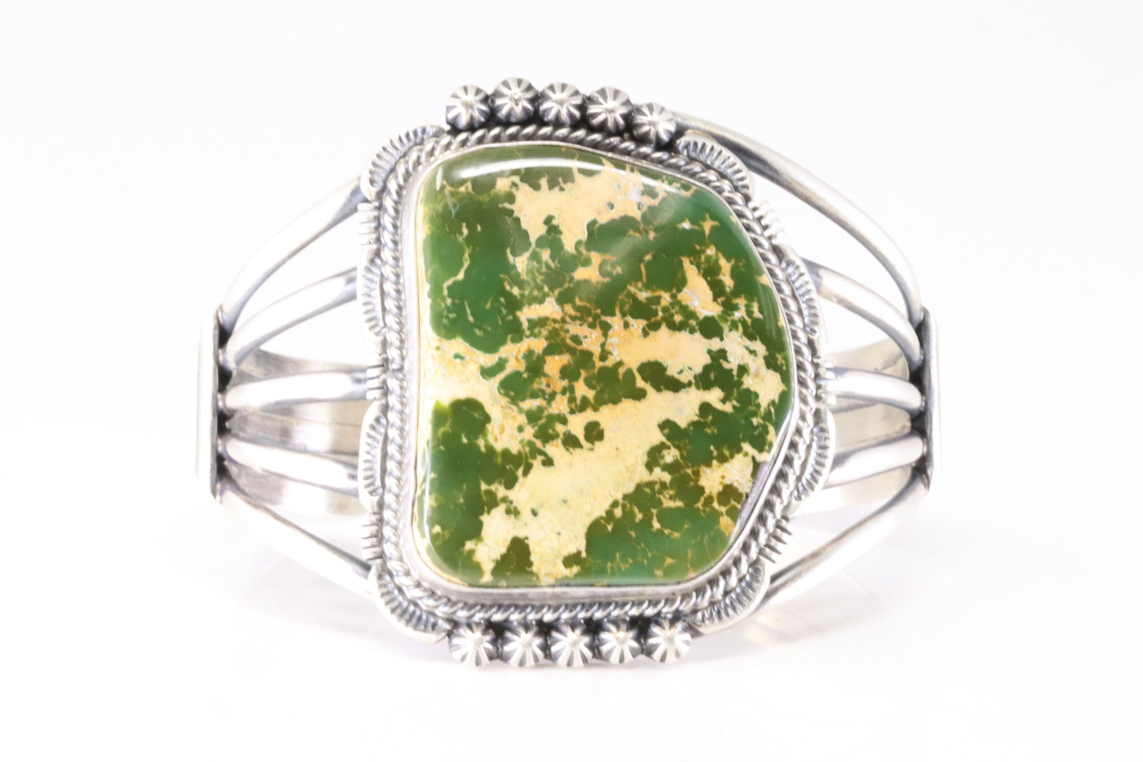 Native America Navajo Sterling Silver Royston Turquoise Bracelet Cuff By Francis. (1 of 5)