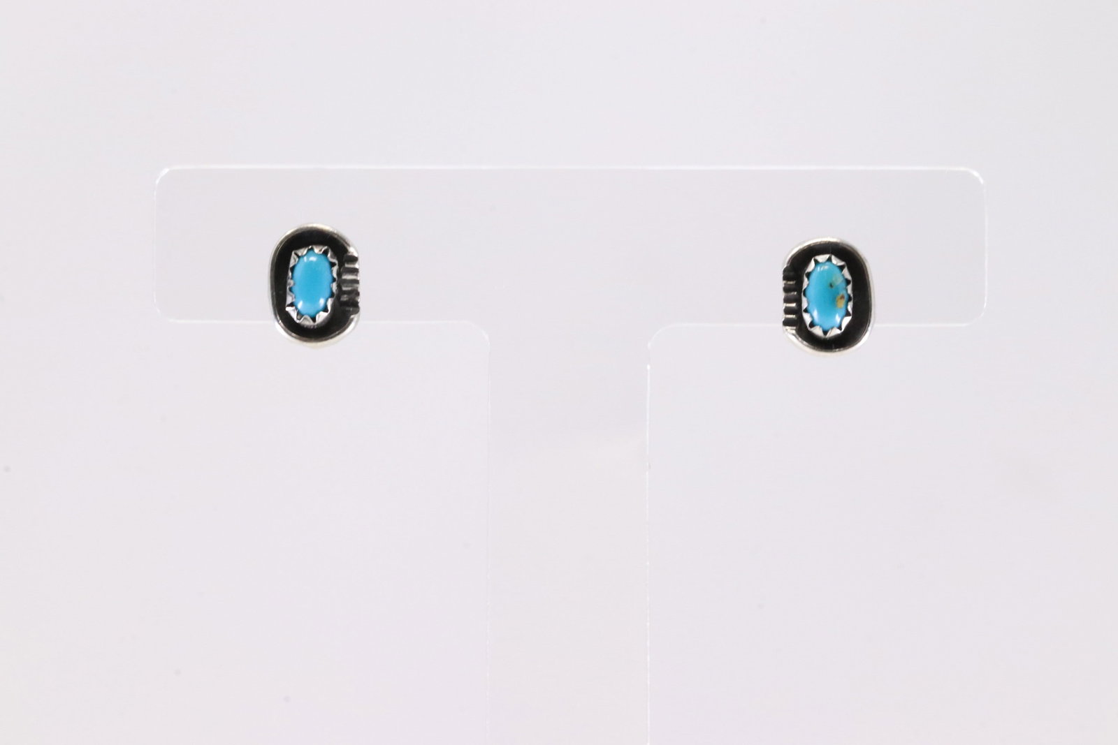America Sterling Silver Turquoise Post Earring's.: This is a America Sterling Silver Turquoise Post Earring's.