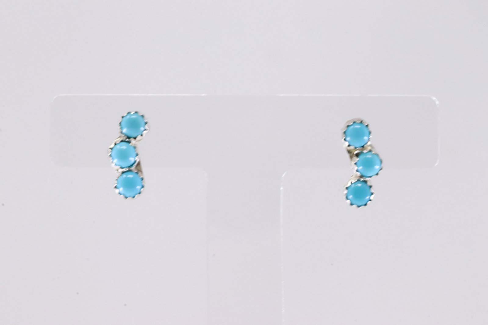 America Sterling Silver Turquoise Post Earring's.: This is a America Sterling Silver Turquoise Post Earring's.