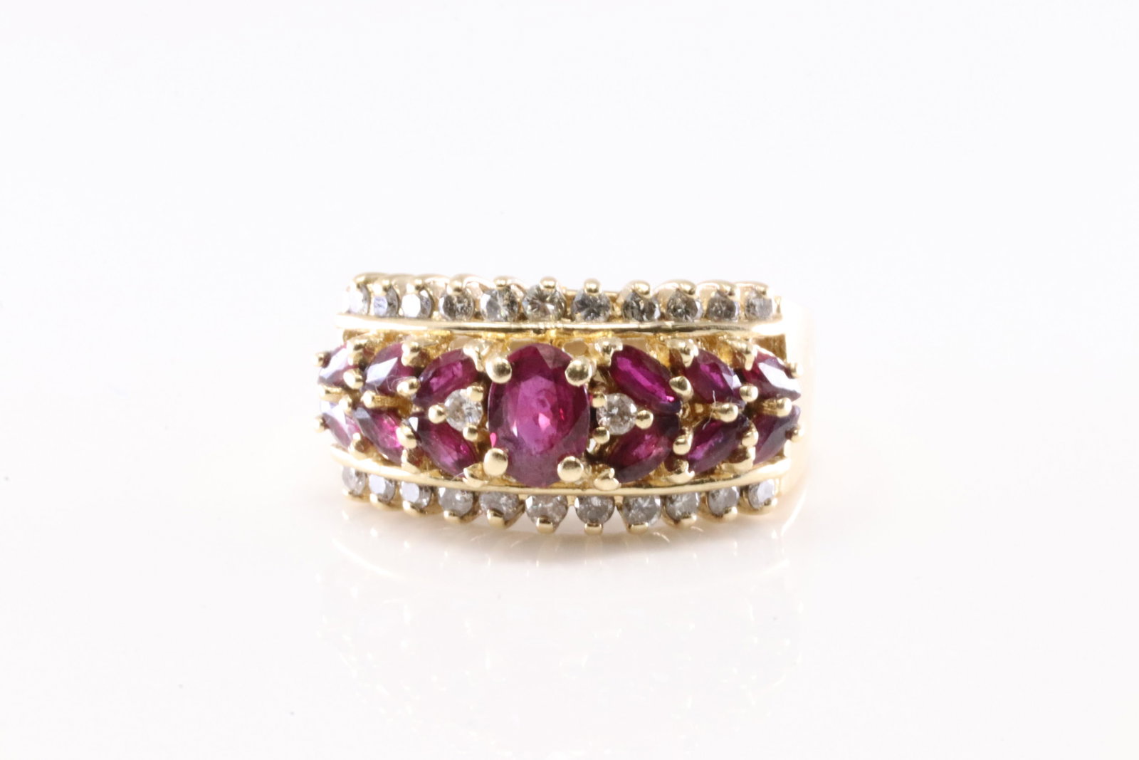 Ruby & Diamond Ring 14Kt. - 2