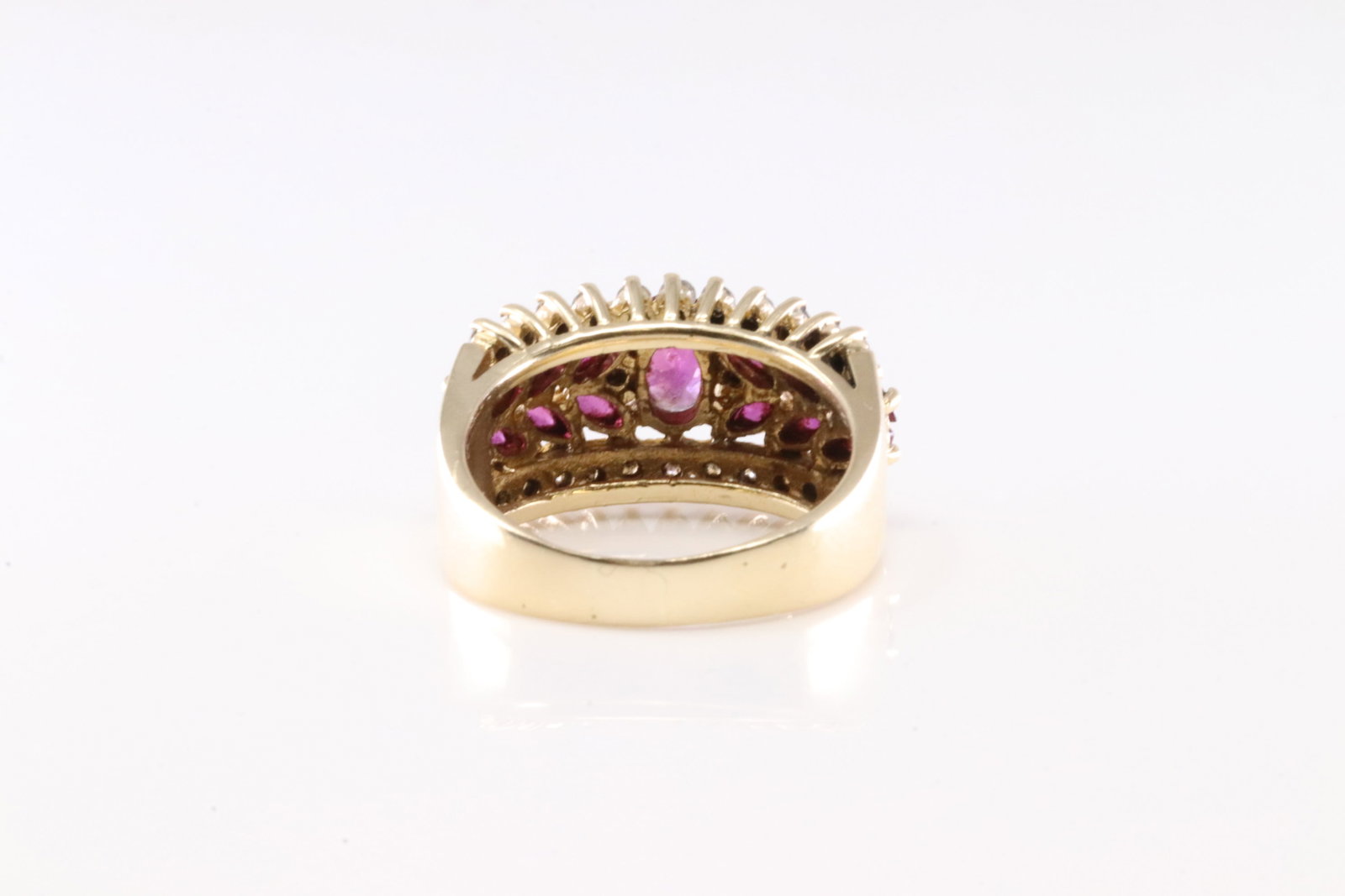 Ruby & Diamond Ring 14Kt. - 4