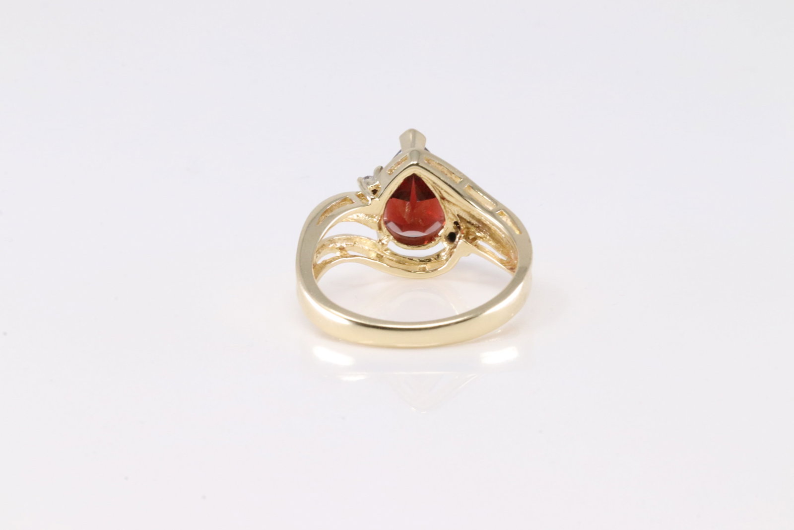 Ruby & Diamond Ring 14Kt. - 4