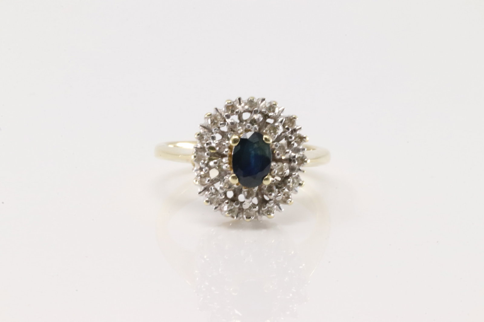 Sapphire & Diamond Ring 14Kt. (1 of 4)