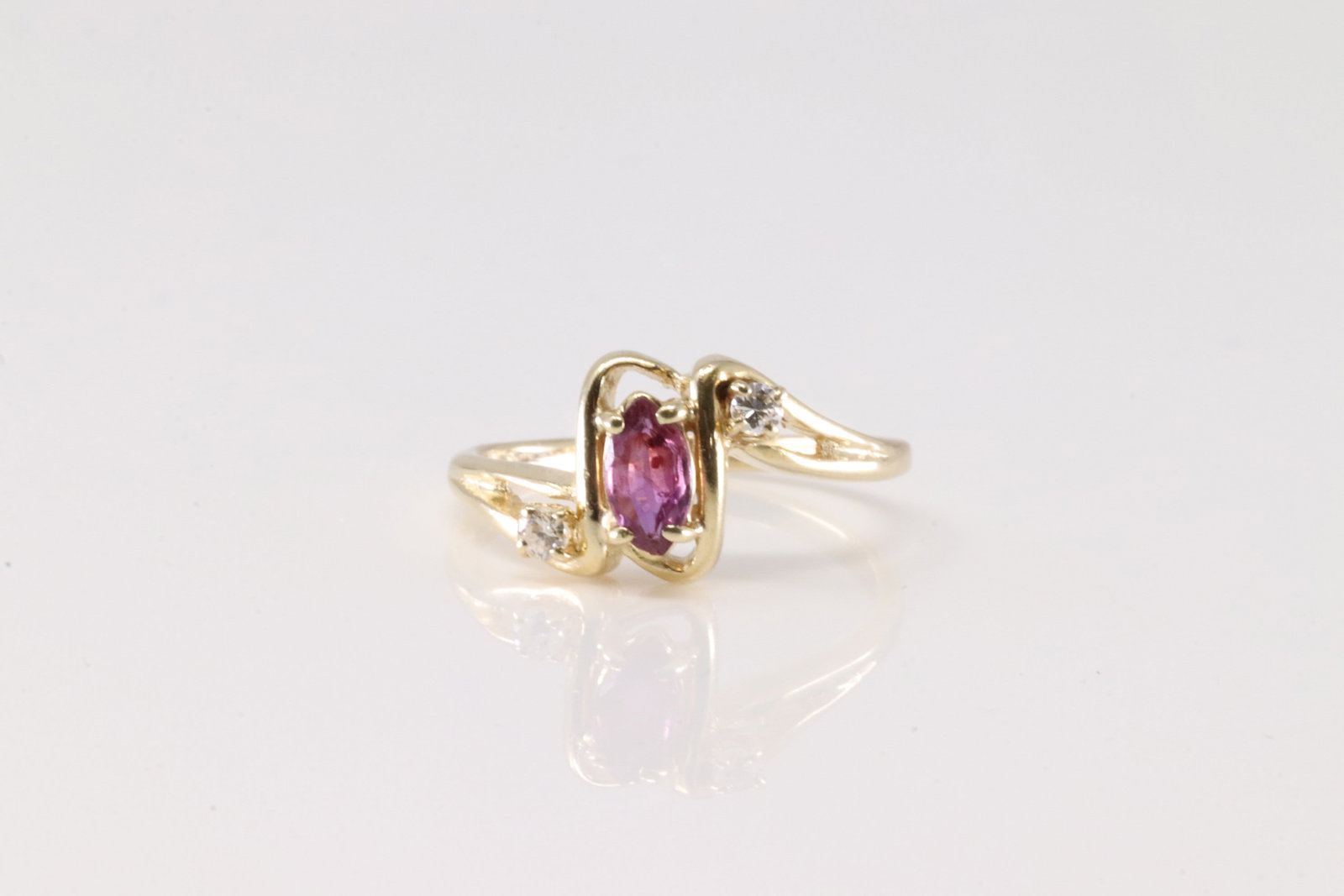 Ruby & Diamond Ring 14Kt. (1 of 4)