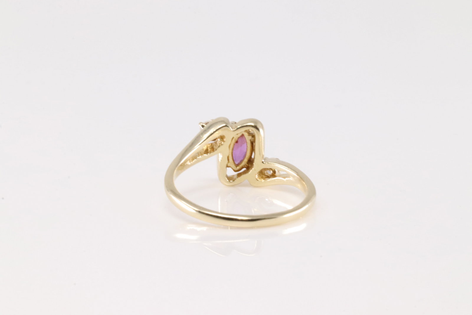 Ruby & Diamond Ring 14Kt. - 4