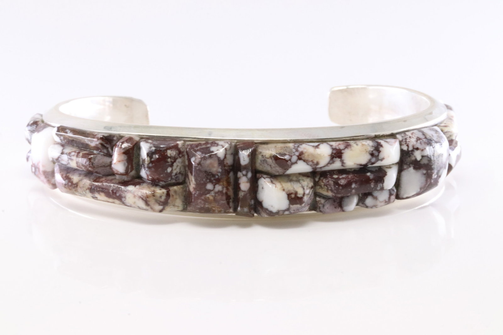 Native America Zuni Sterling Silver Wild Horse Bracelet Cuff By RGB.: This is a Native America Zuni Sterling Silver Wild Horse Bracelet Cuff By RGB.