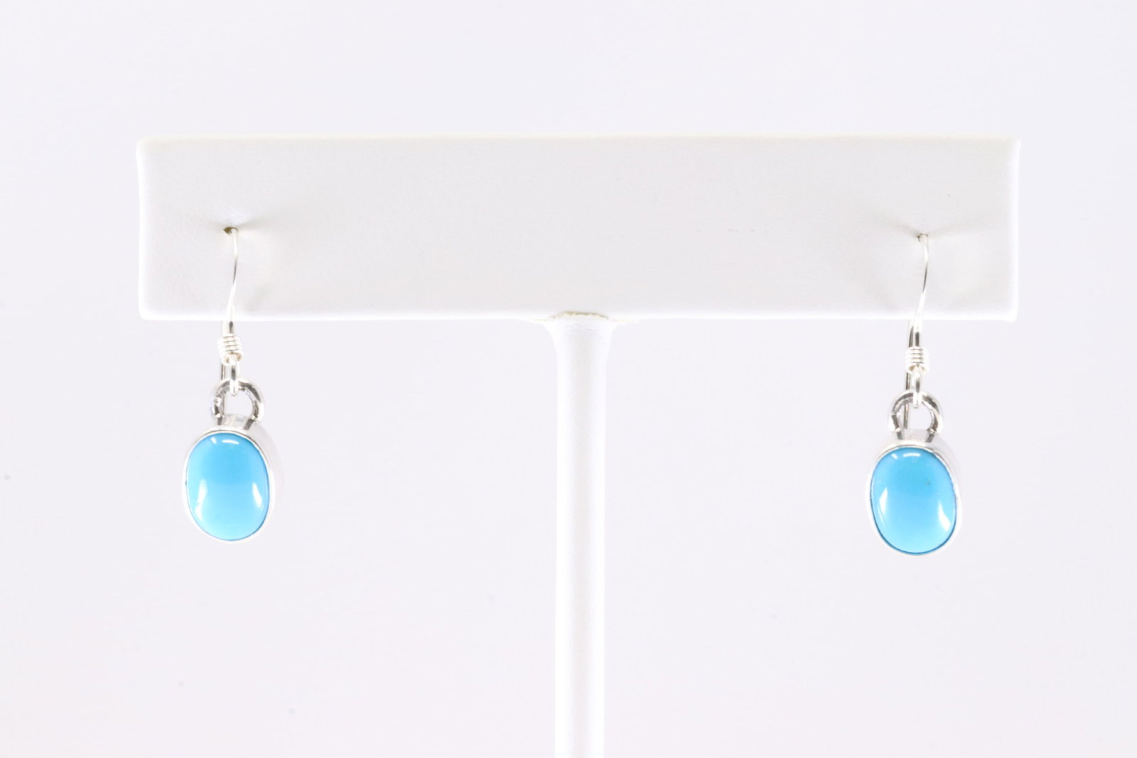 Native America Navajo Sterling Silver Turquoise Dangling Earring's By T. (1 of 3)