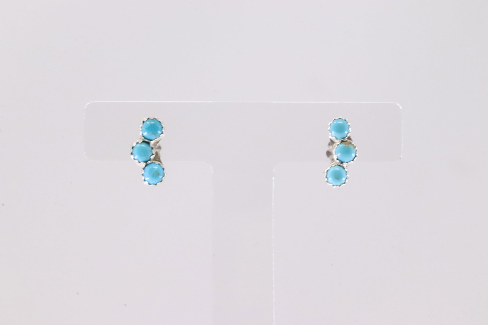 America Sterling Silver Turquoise Post Earring's.: This is a America Sterling Silver Turquoise Post Earring's.