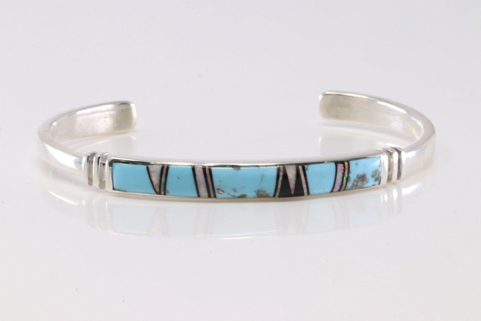 Native America Navajo Sterling Silver Multi-Color Stone Bracelet Cuff By WS.: This is a Native America Navajo Sterling Silver Multi-Color Stone Bracelet Cuff By WS. Stamp WS.